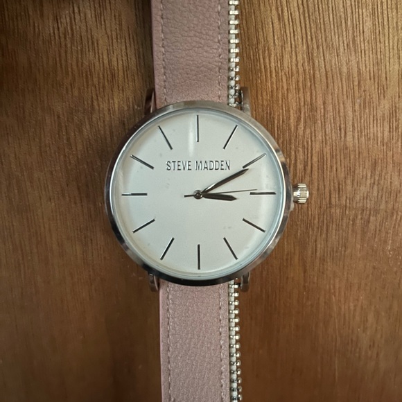 Steve Madden Zipper Wrap Watch- Pink - Picture 7 of 12